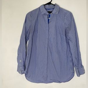 Talbots Women’s Petite Button Down Striped Shirt, Size SP